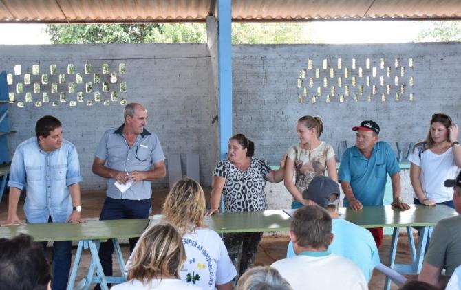 Ney Becker e prefeito Berto Silva firmam compromisso com o Rio Laranjeiras
